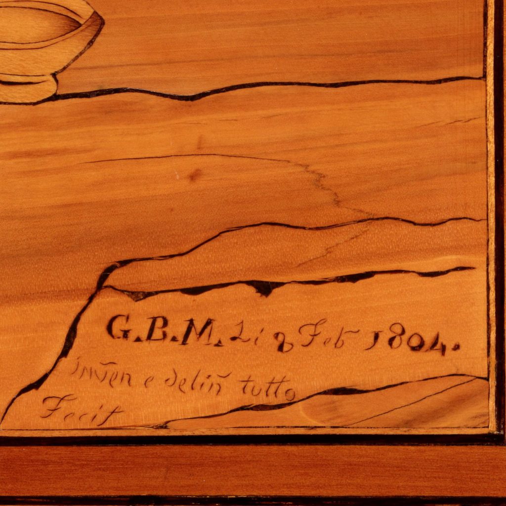 Commode with three drawers, G.B.M.