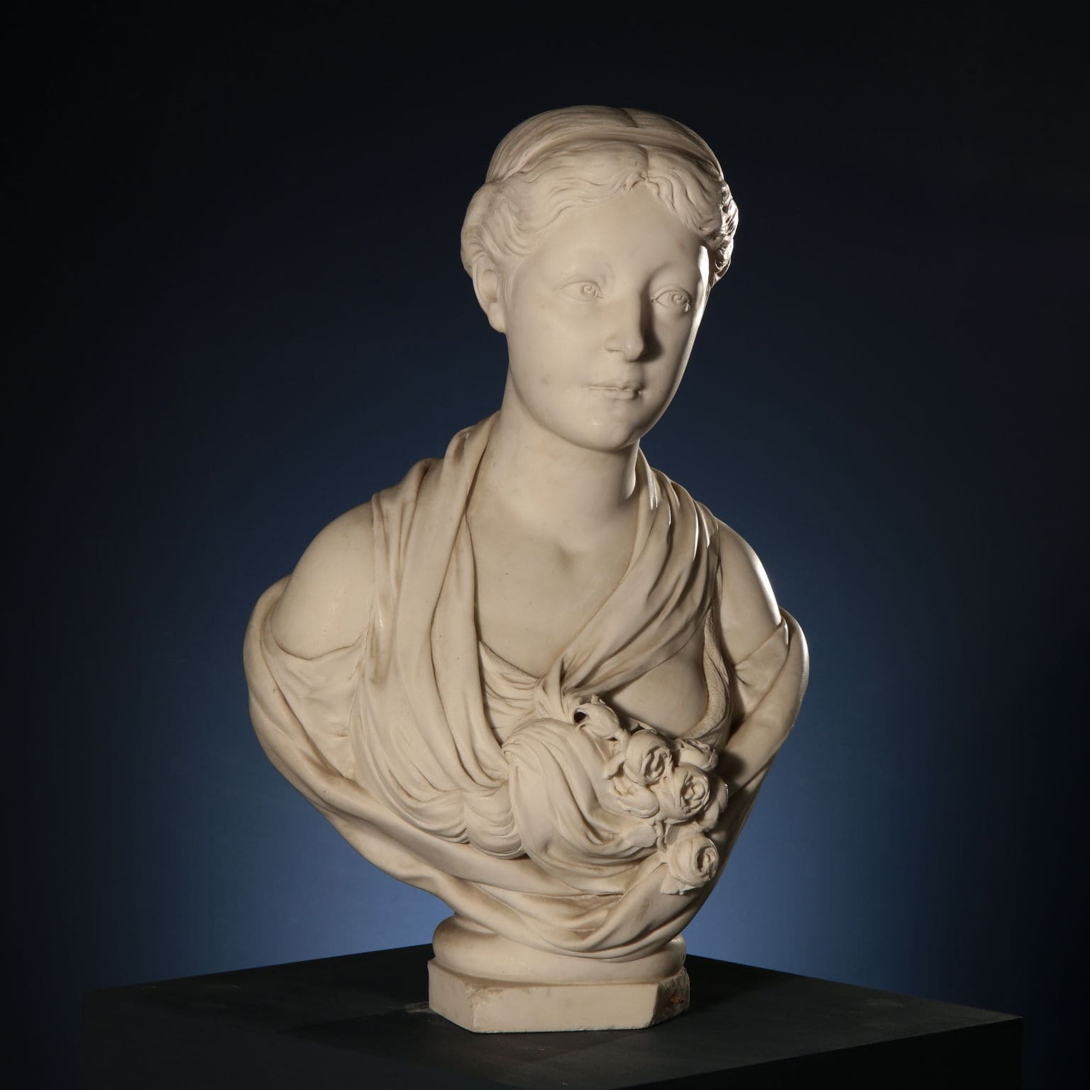 Spring White marble bust, first half of the 19th century