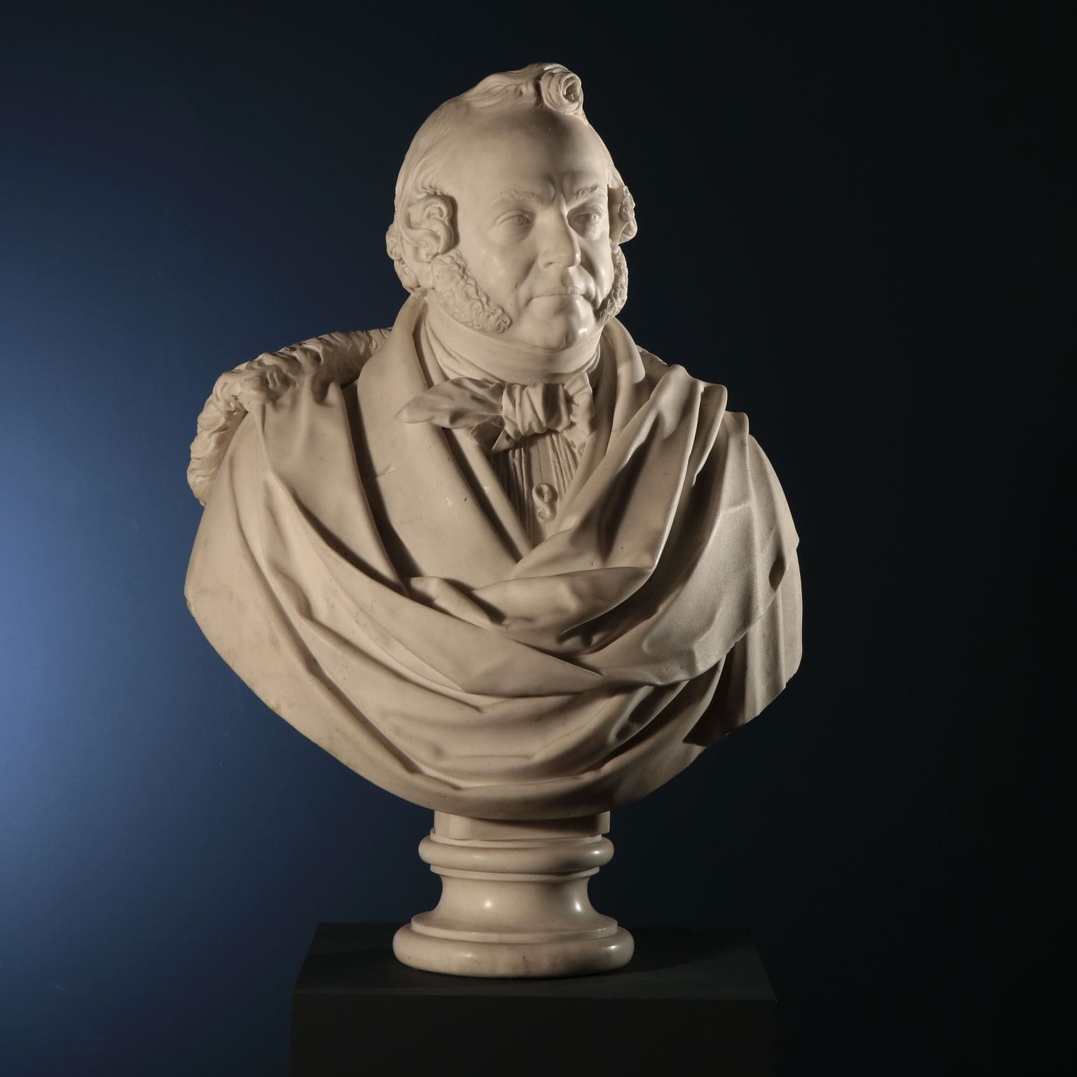 Male bust, Giovanni Antonio Emanuelli, 1838