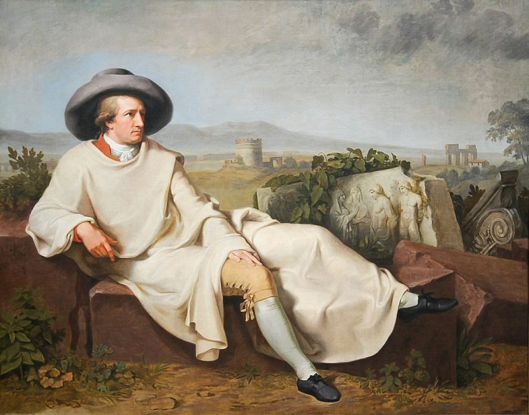 Goethe nella campagna romana durante il suo Gran Tour
