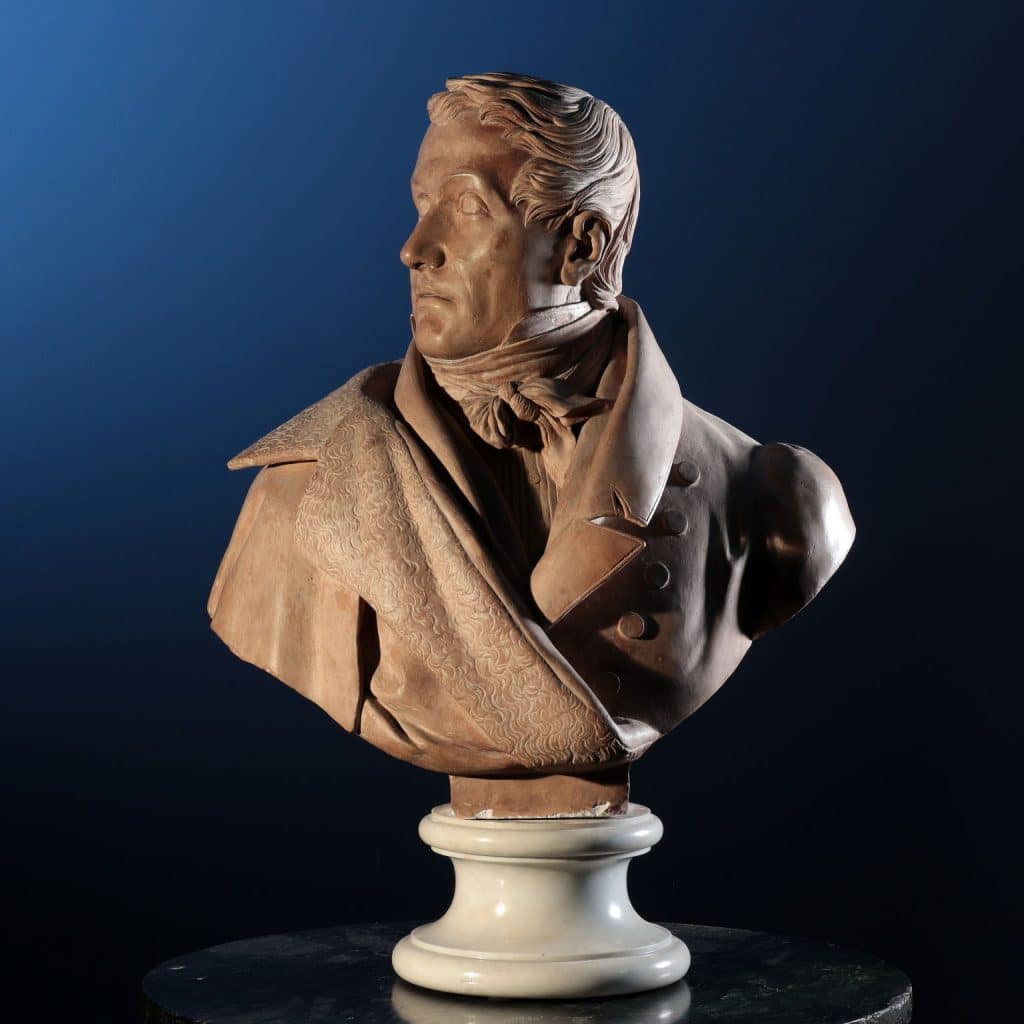 Terracotta bust, Portrait of a Man, Northern Italy, first quarter of the 19th century