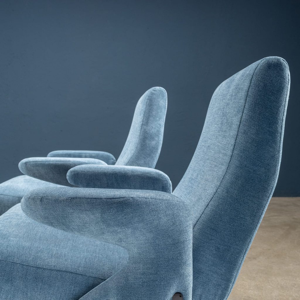 Delfino armchairs, Erberto Carboni