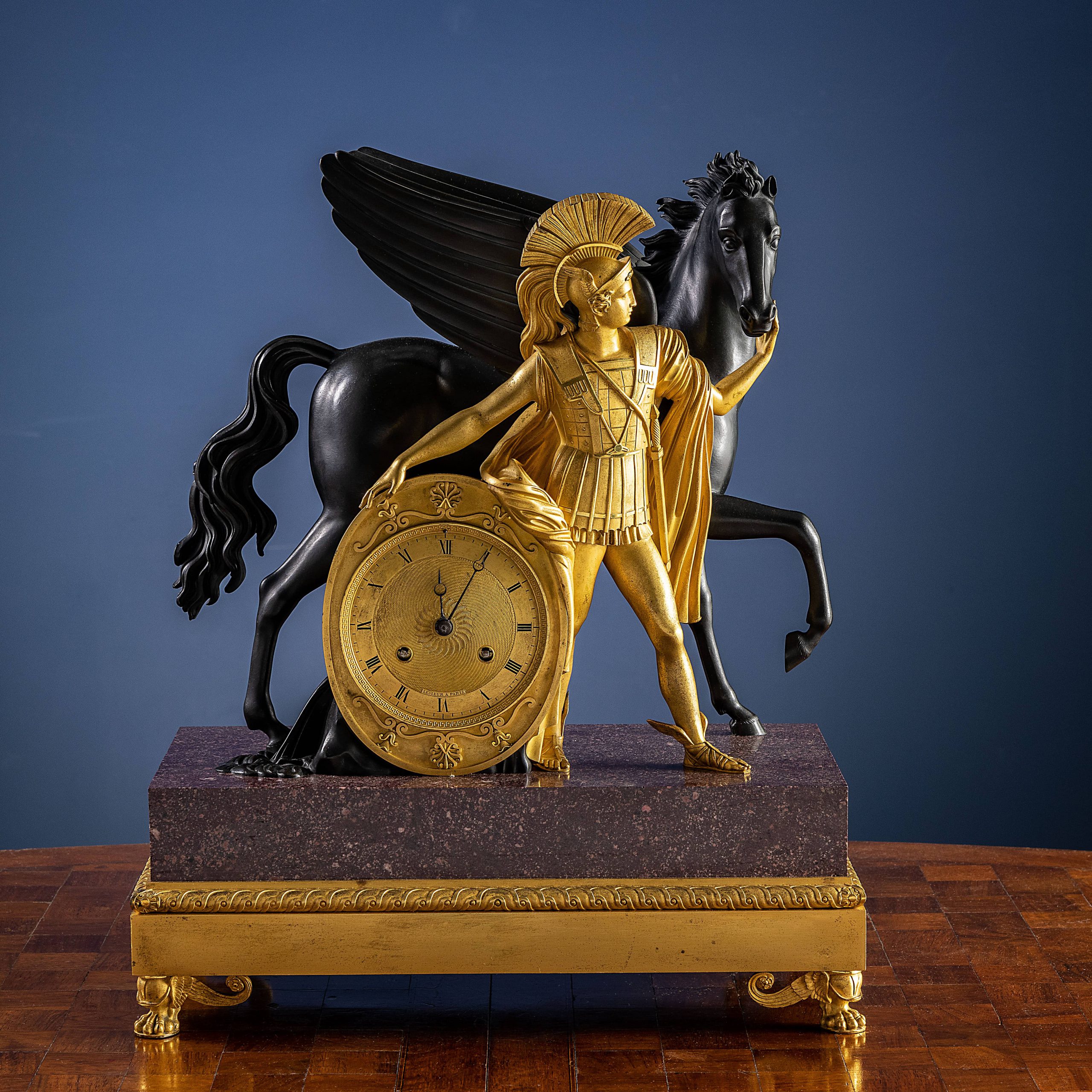 Empire Pendulum Clock “Pegasus and Perseus”