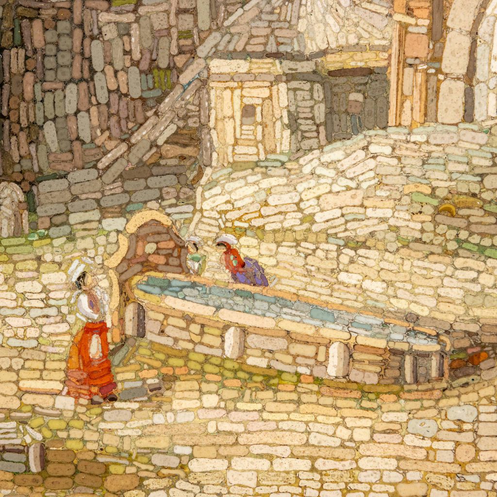 Micromosaic “Rest at the Tritons Fountain”