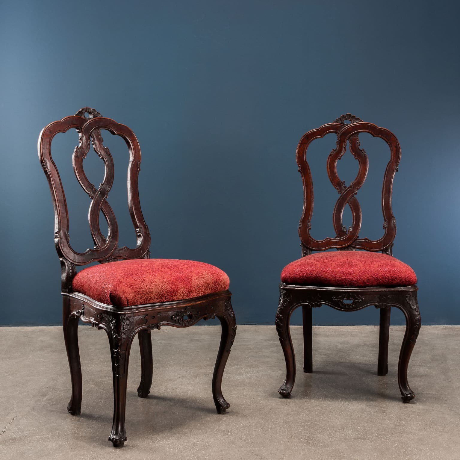 Pair of baroque chairs, Venice