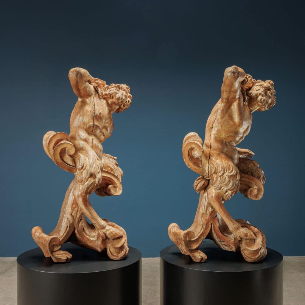 Pair of Satyrs, Rome, early 18th century