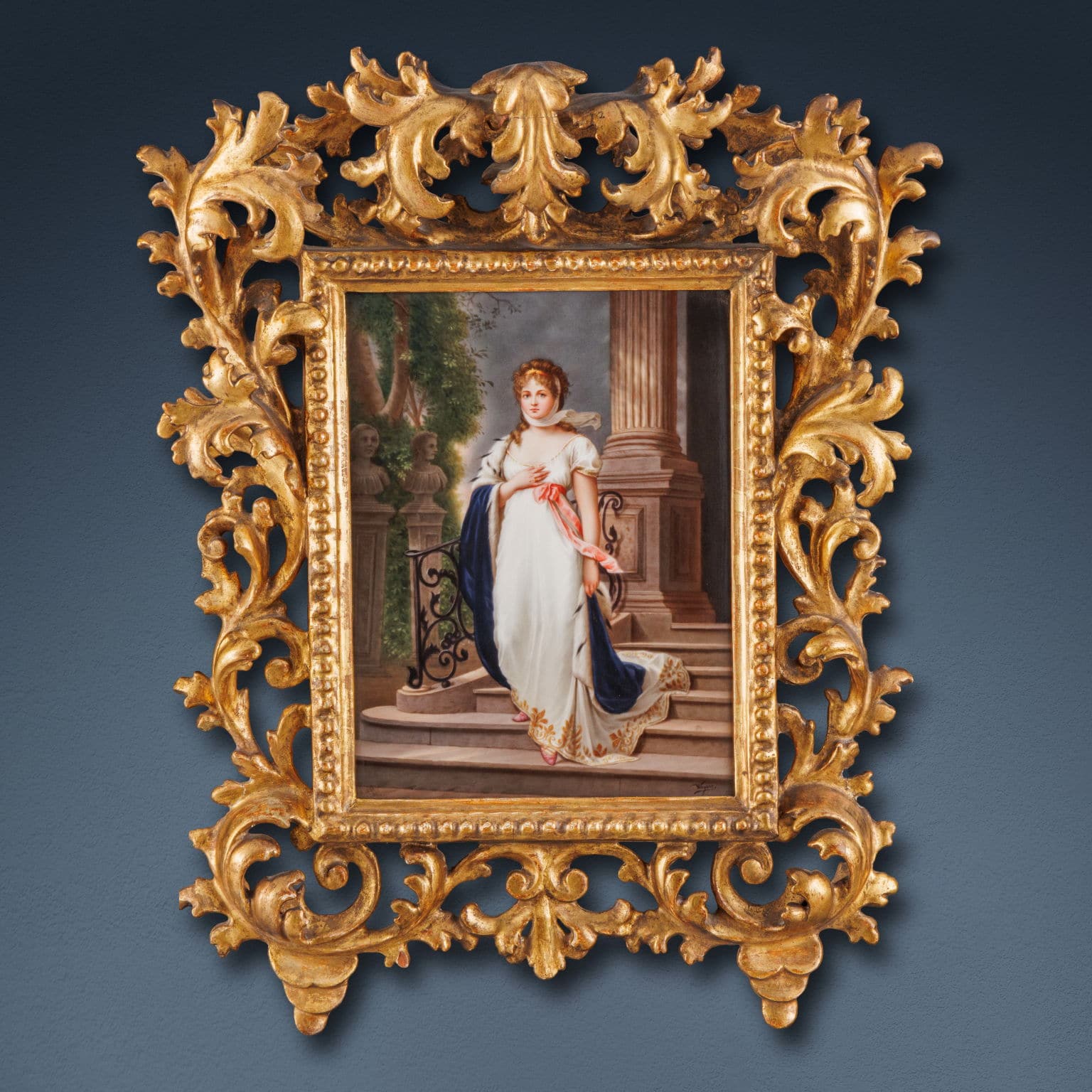 Porcelain tablet Queen Louise of Prussia, Berlin, last quarter of the 19th century