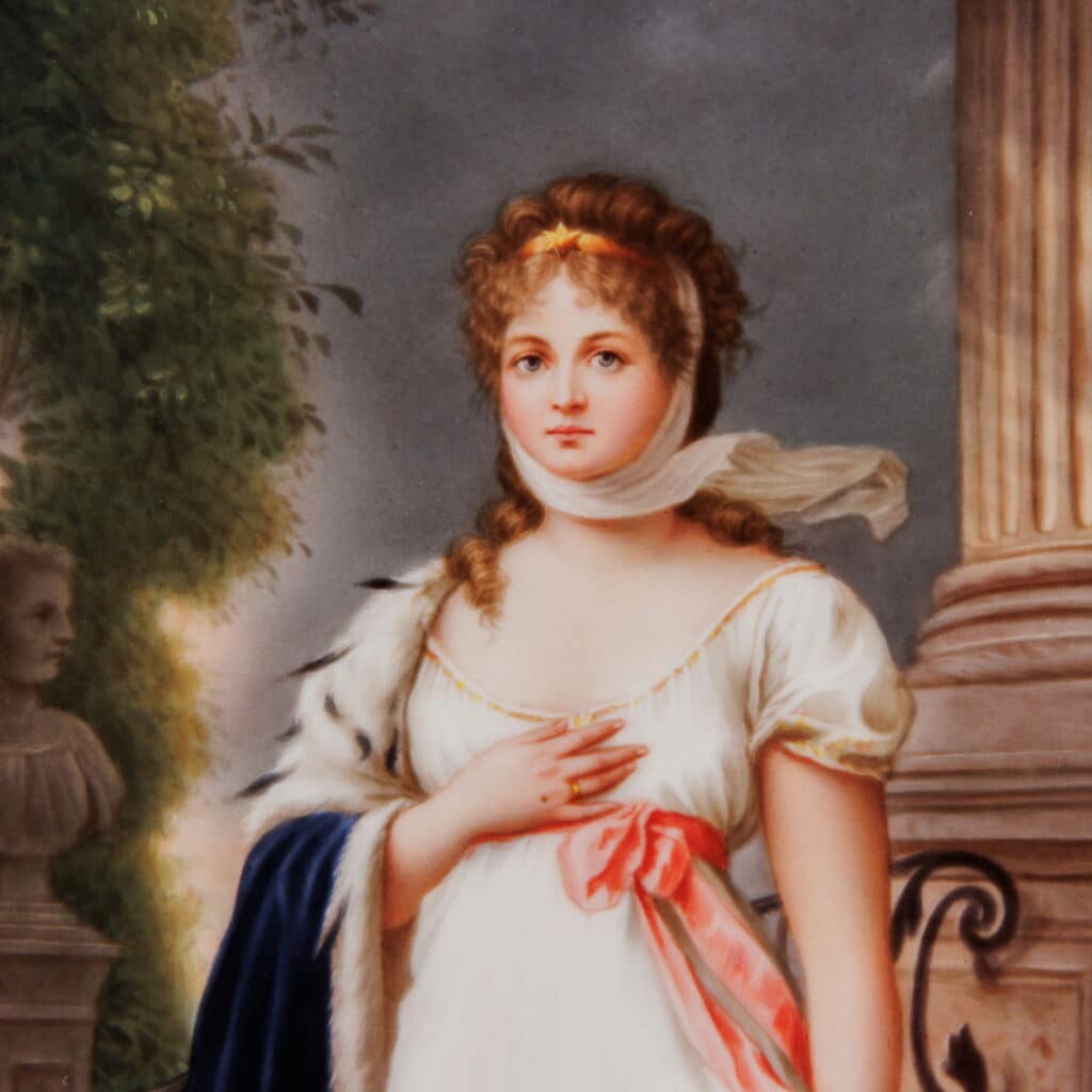 Porcelain tablet Queen Louise of Prussia