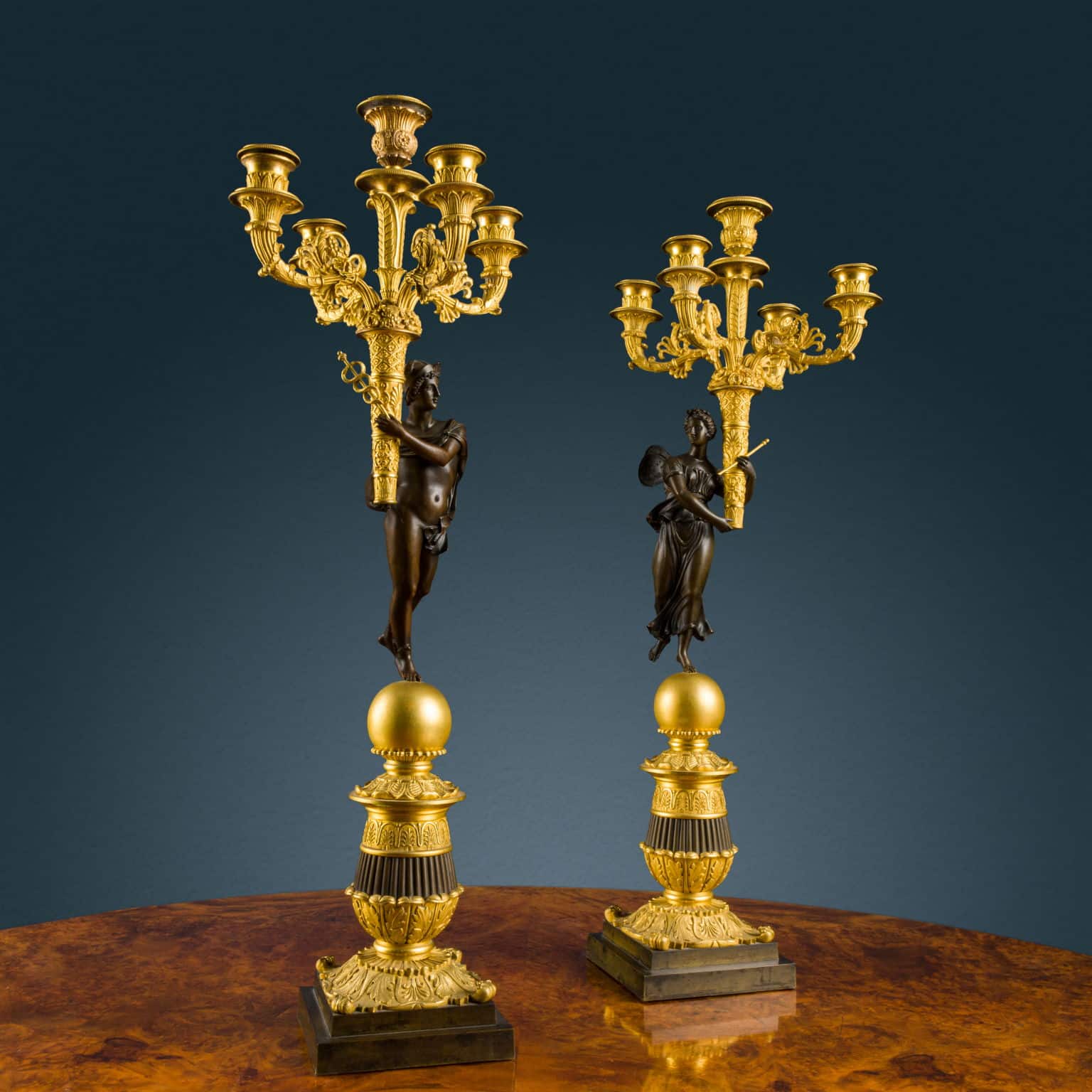 Couple of candelabra, Paris second quarter of the 19th century