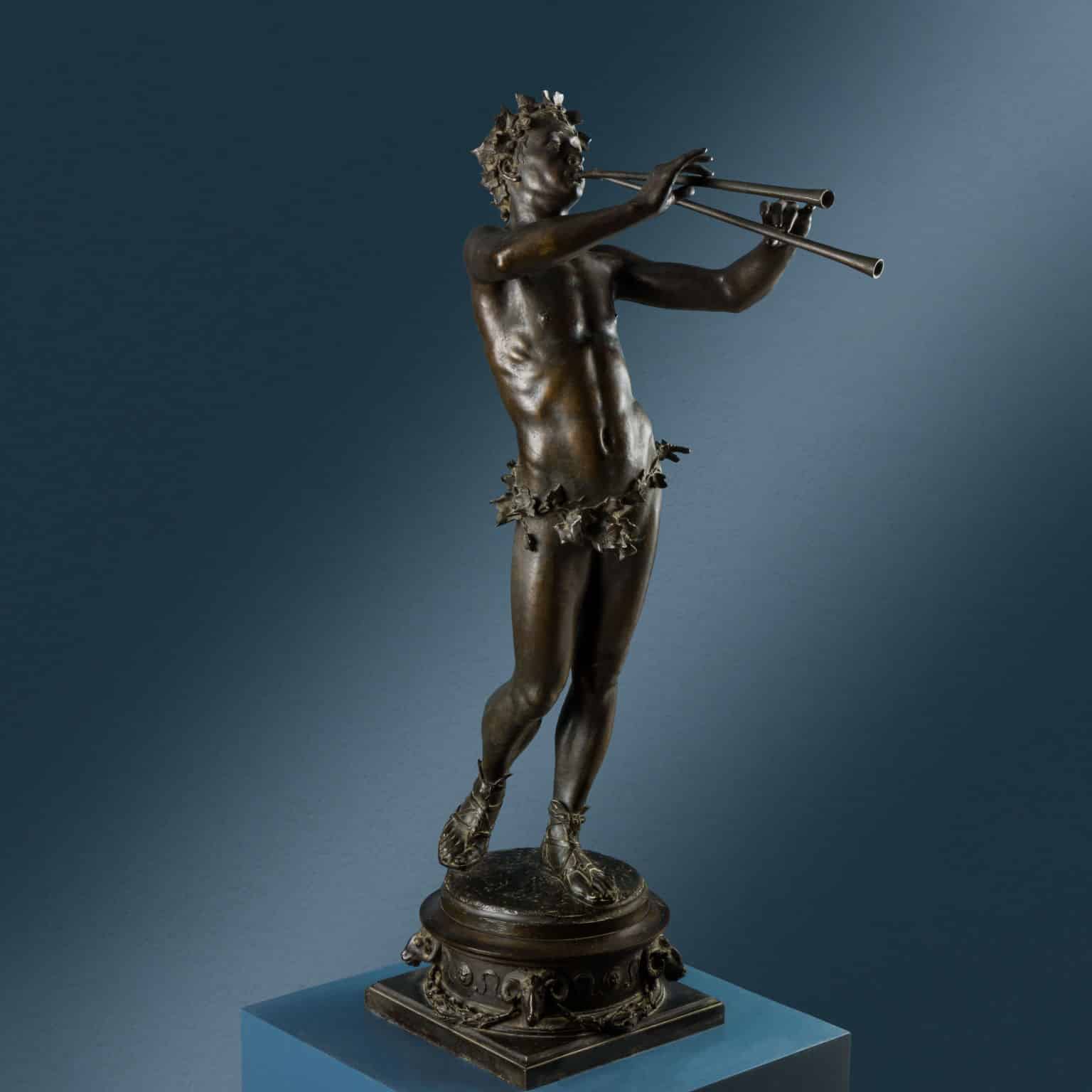 Fulvio Corsini bronze sculpture, Siena, late 19th early 20th century
