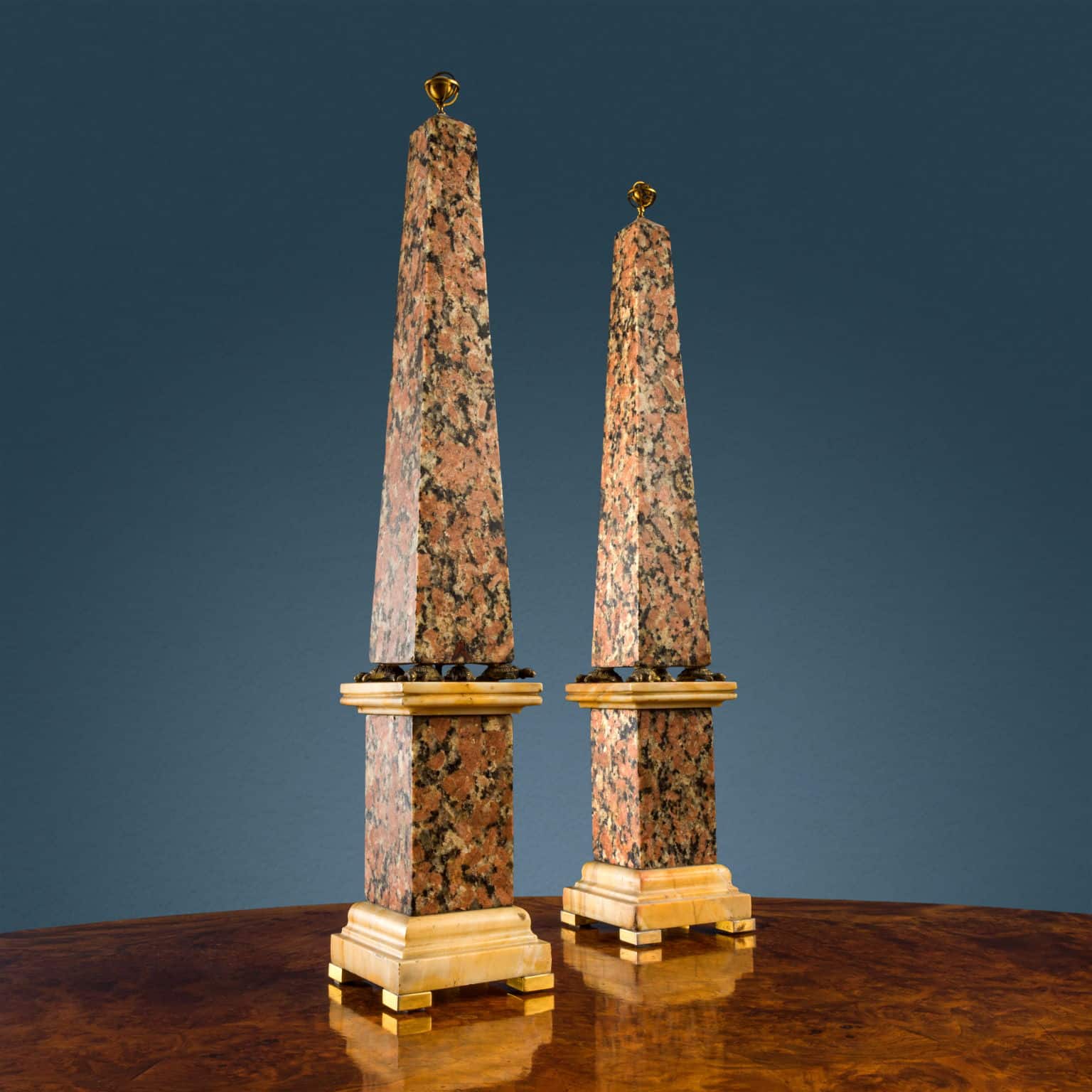 Pair of obelisks, Italy, third quarter of the 19th century