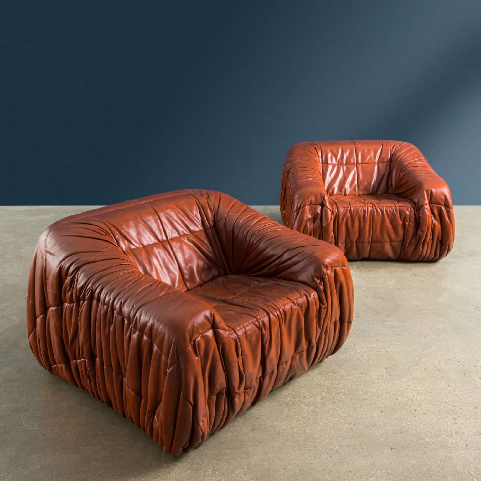 ‘Piumino’ armchairs by De Pas, D’Urbino & Lomazzi for Dall’Oca