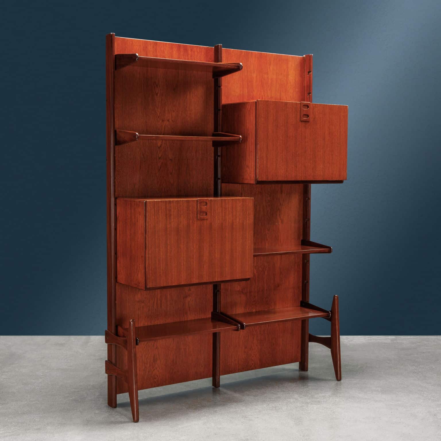 Open cabinet from the 50s and 60s, produced by Fratelli Proserpio