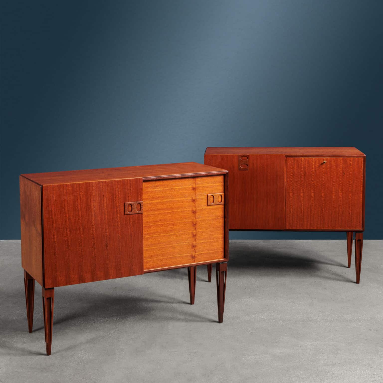 Sideboards 1960s produced by Fratelli Proserpio, Set of two