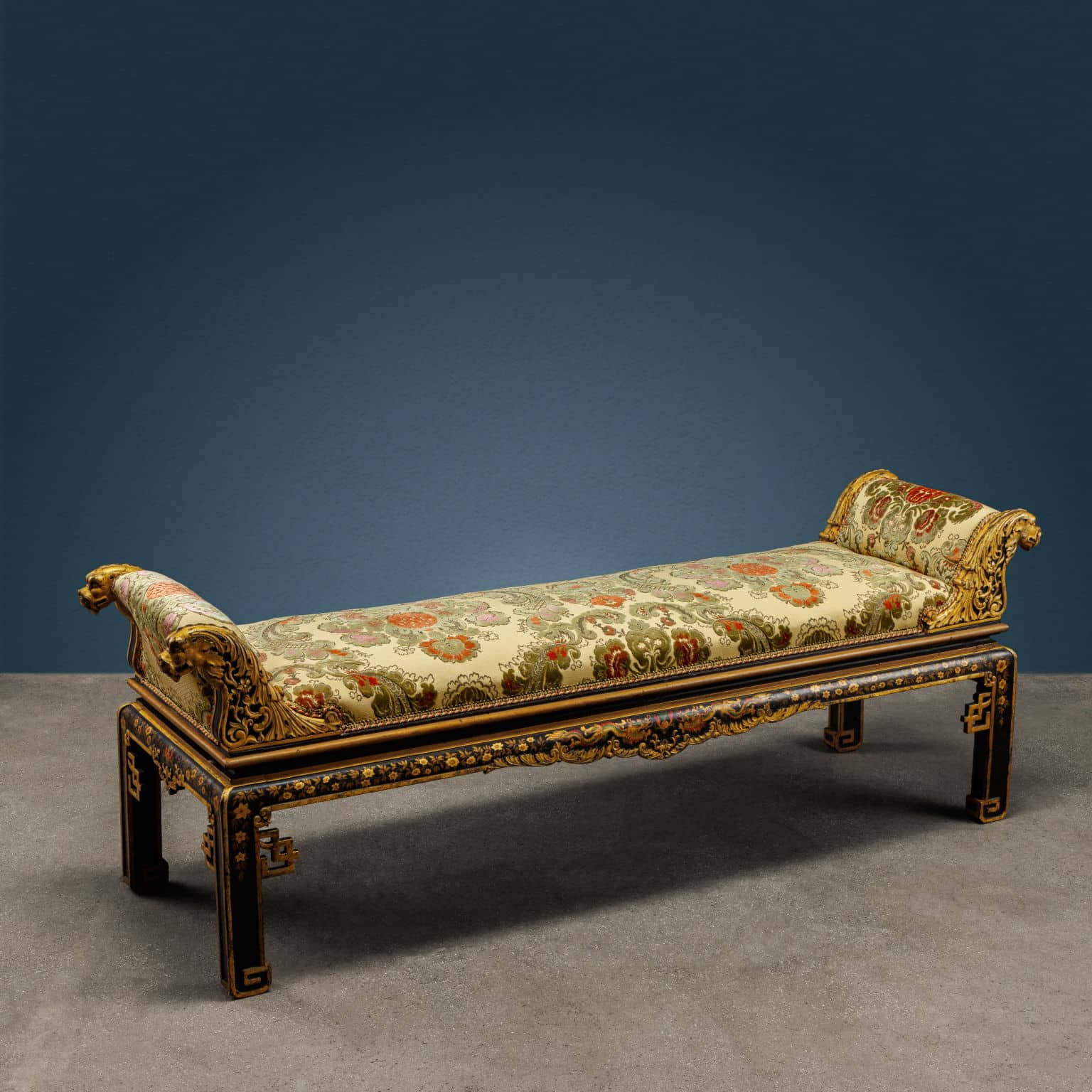 Chinoiserie bench. Italy, second quarter of the 19th century