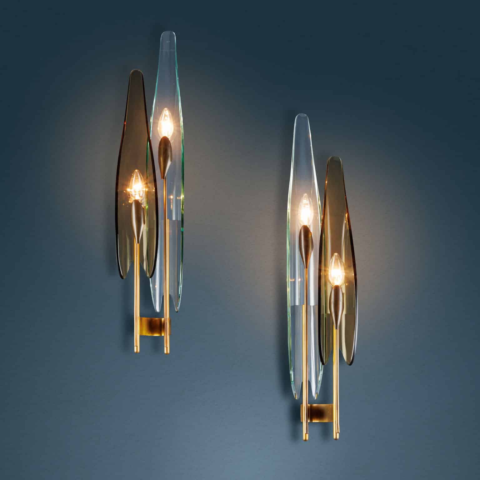 Pair of ‘1461’ Max Ingrand FontanaArte lamps