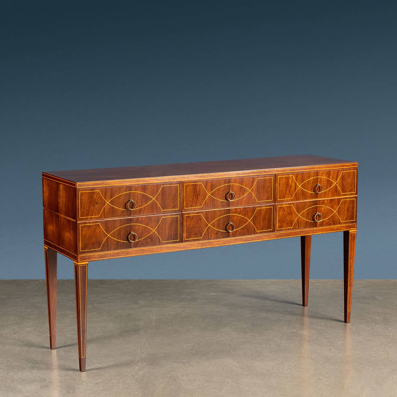 Chest Drawers by Paolo Buffa, 1940s-50s, Manufactured by Mosè Turri (Bovisio)