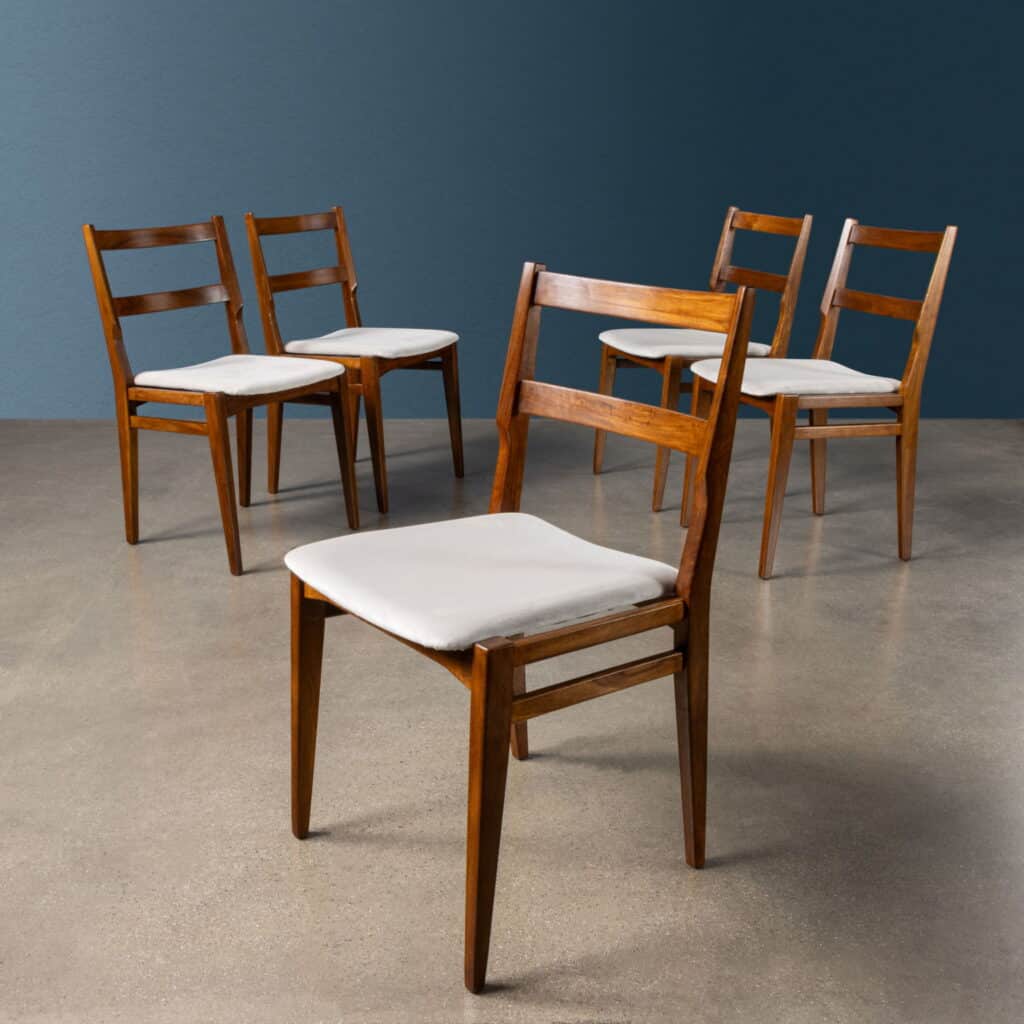 Set of Dining Chairs model '103' by Melchiorre Bega for Cassina