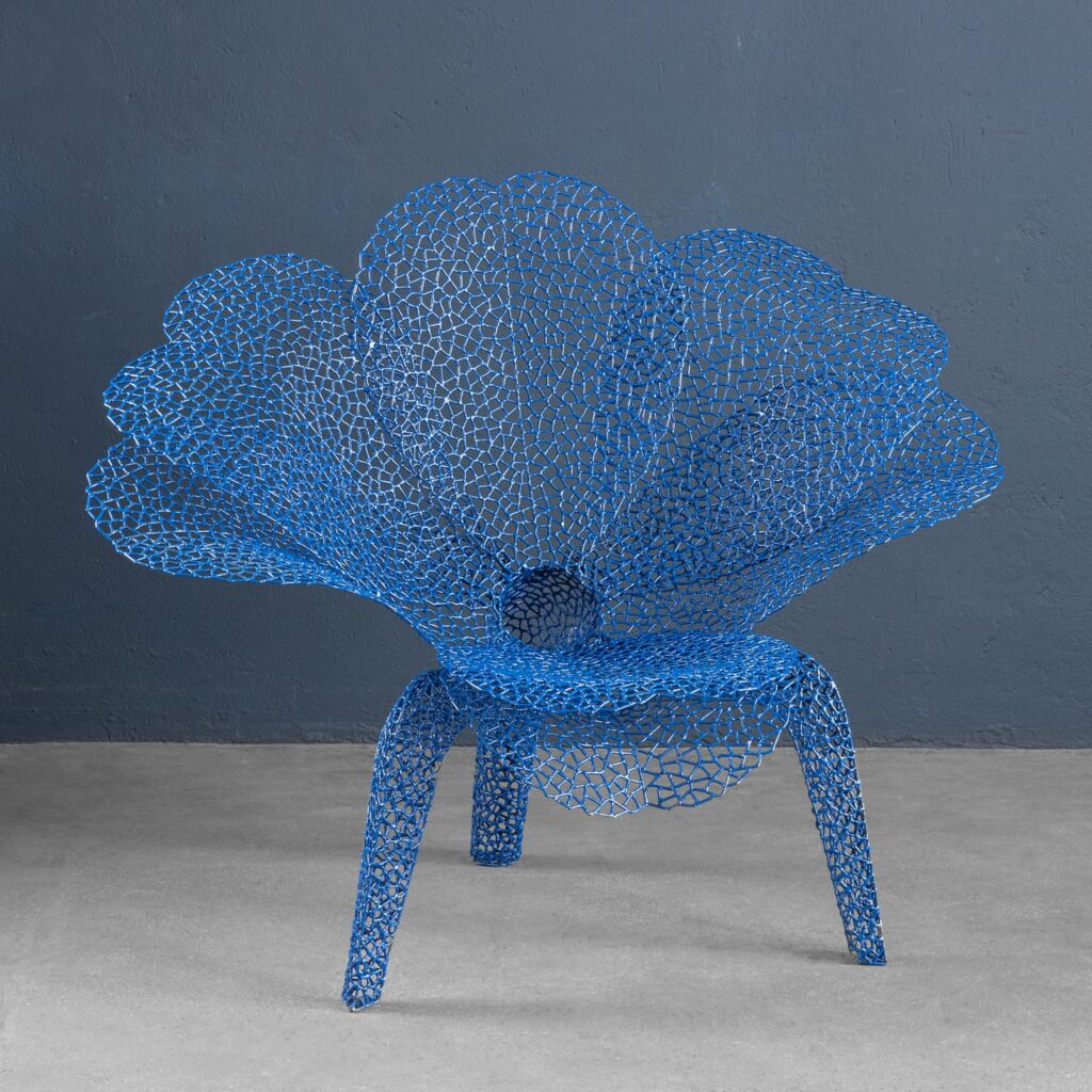 'Fiore Bulat' Armchair 'Merletto' Series by Anacleto Spazzapan