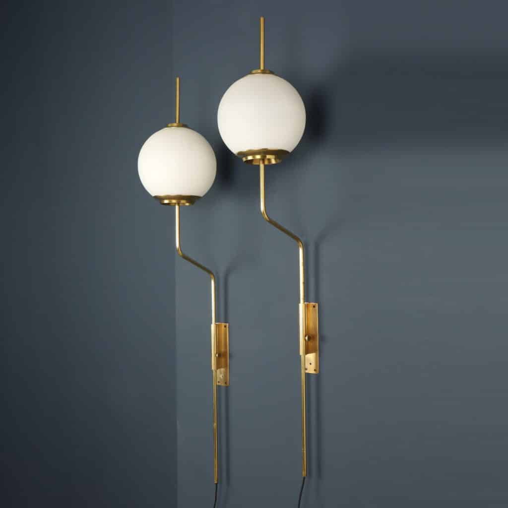 Two 'LP11' wall lamps by Luigi Caccia Dominioni for Azucena