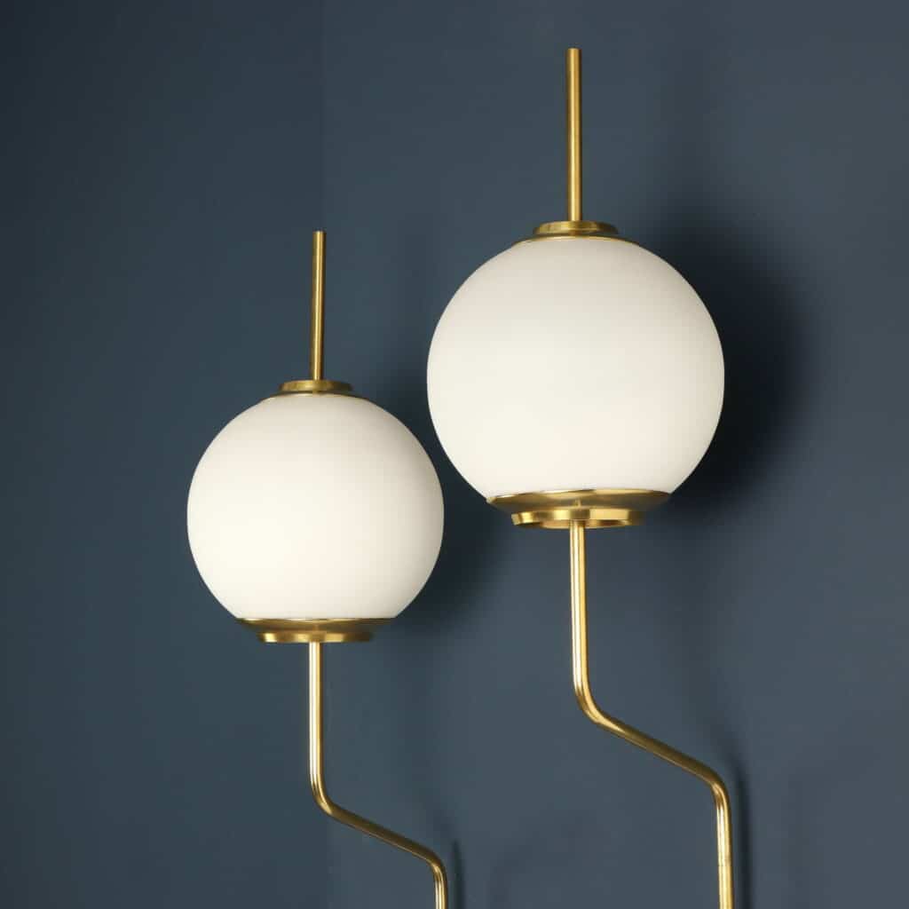 Details of 'LP11' wall lamps by Luigi Caccia Dominioni for Azucena