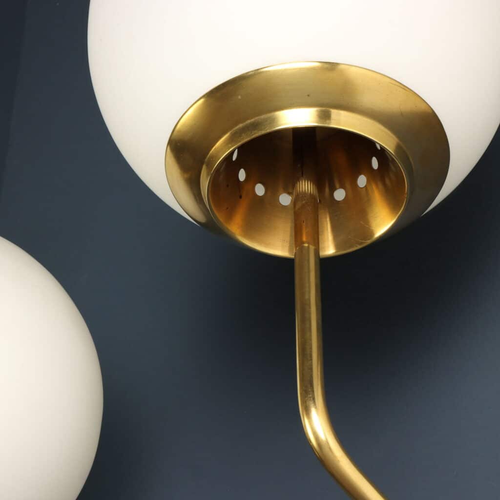 Brass Details of 'LP11' wall lamps by Luigi Caccia Dominioni for Azucena