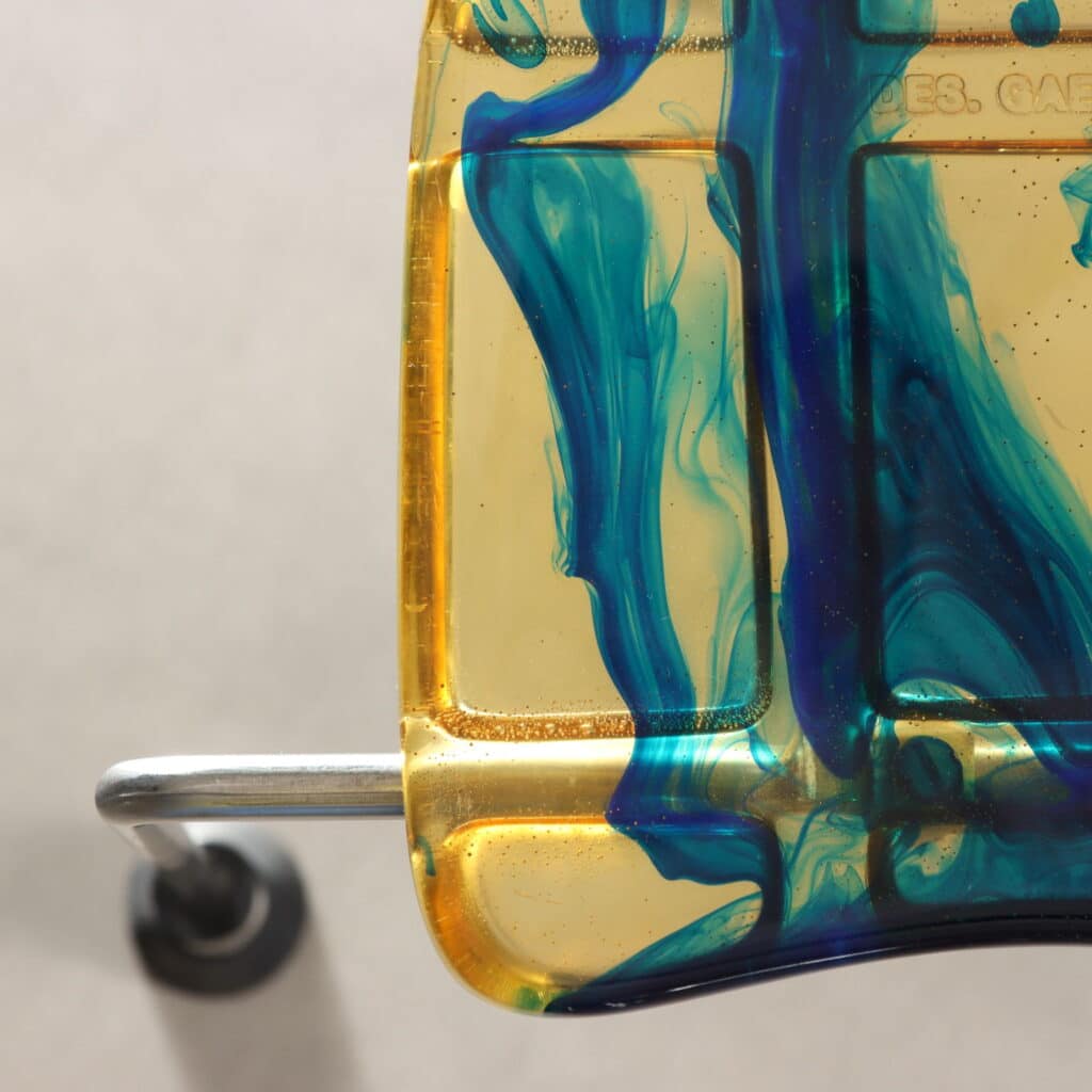 Detail of Broadway chair by Gaetano Pesce