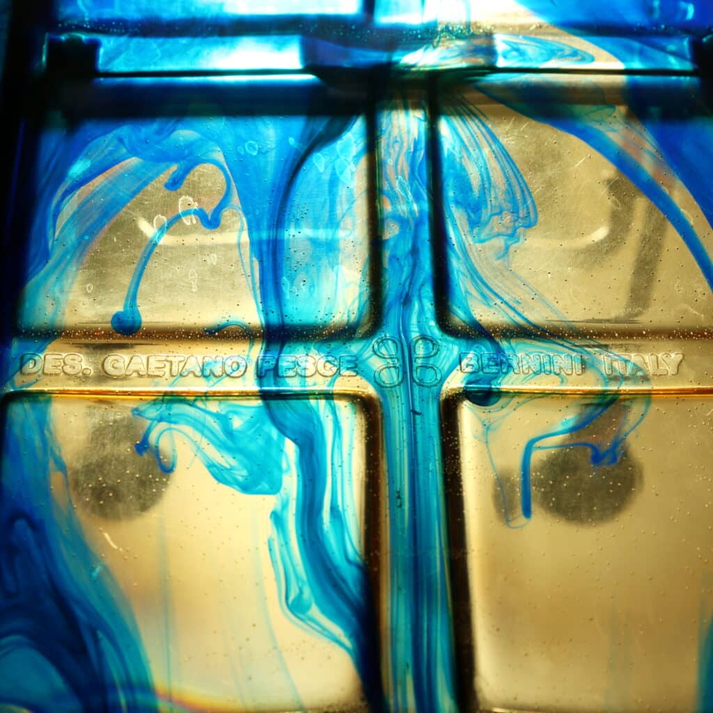 Detail of Broadway chair by Gaetano Pesce