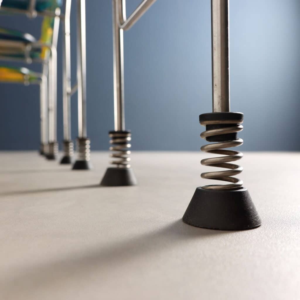 Details of chairs by Gaetano Pesce model '543 Broadway'