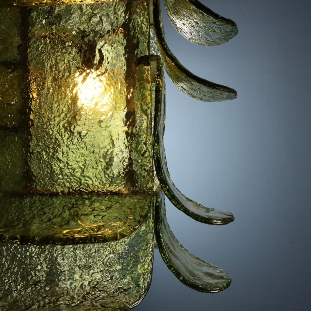 Lights Detail of 1970s Ceiling Lamp by Carlo Nason for Mazzega