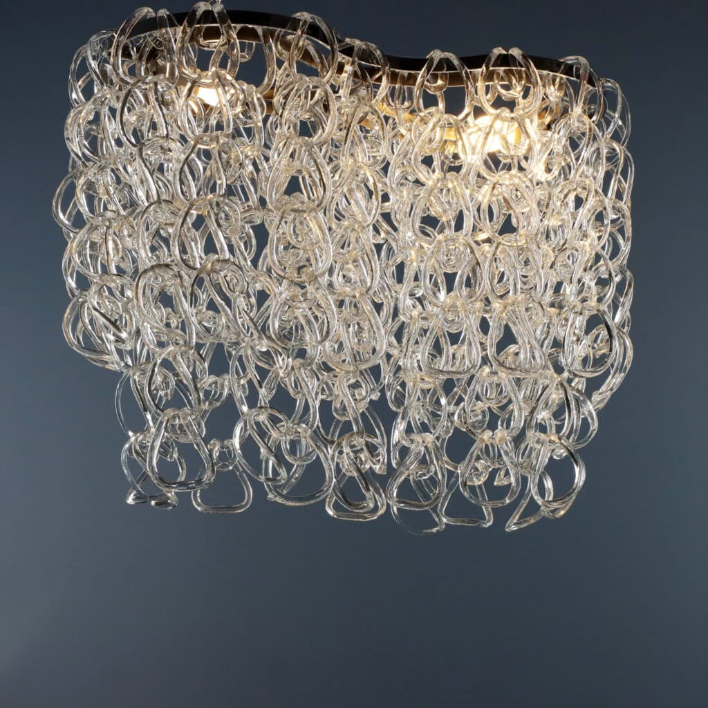 1960s Vistosi 'Giogali' Chandelier by Angelo Mangiarotti
