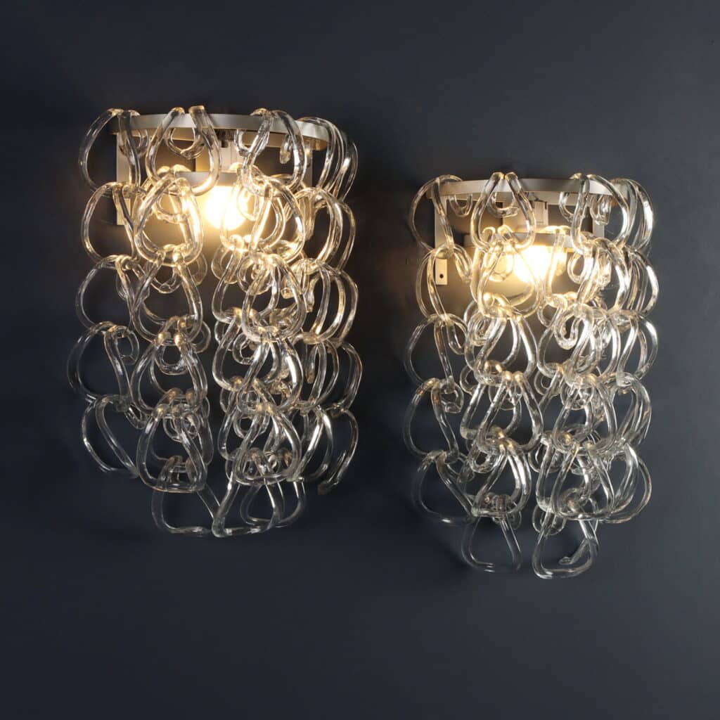 1960s Wall Lamps 'Giogali' Series by Angelo Mangiarotti
