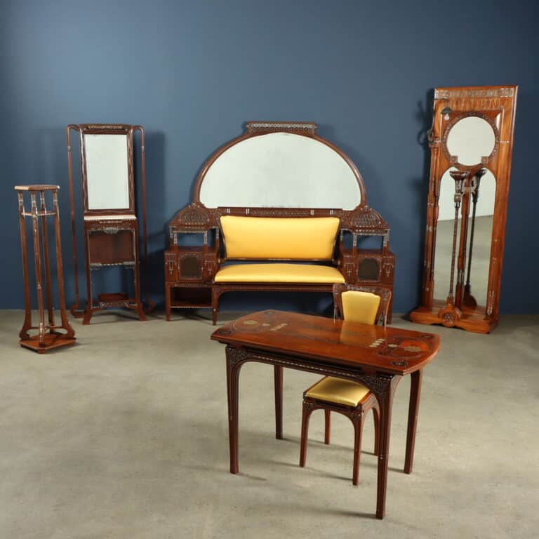 Complete salon suite by Eugenio Quarti, Italy, late 19th century.