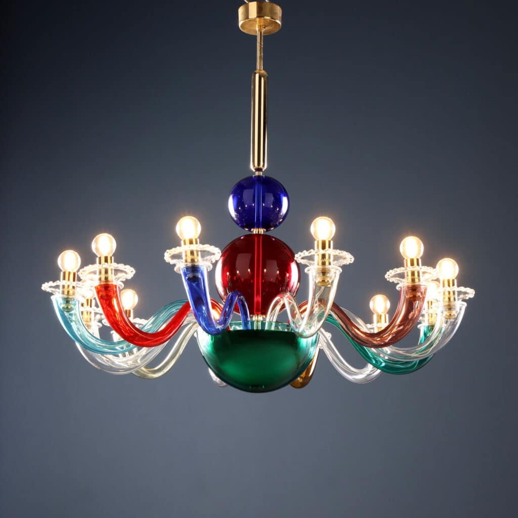 Chandelier 99.80 Series by Gio Ponti for Venini