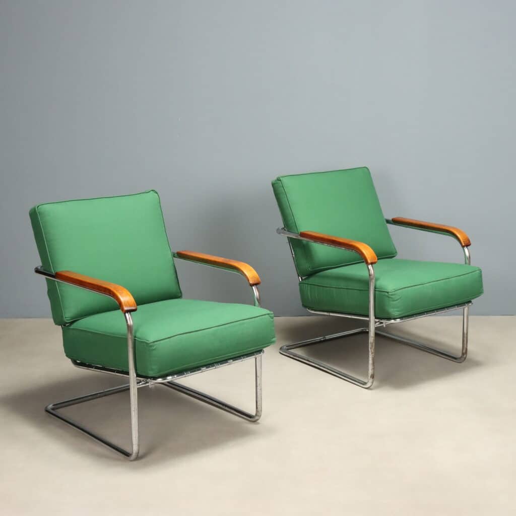 Pair of 1930s Columbus Armchairs