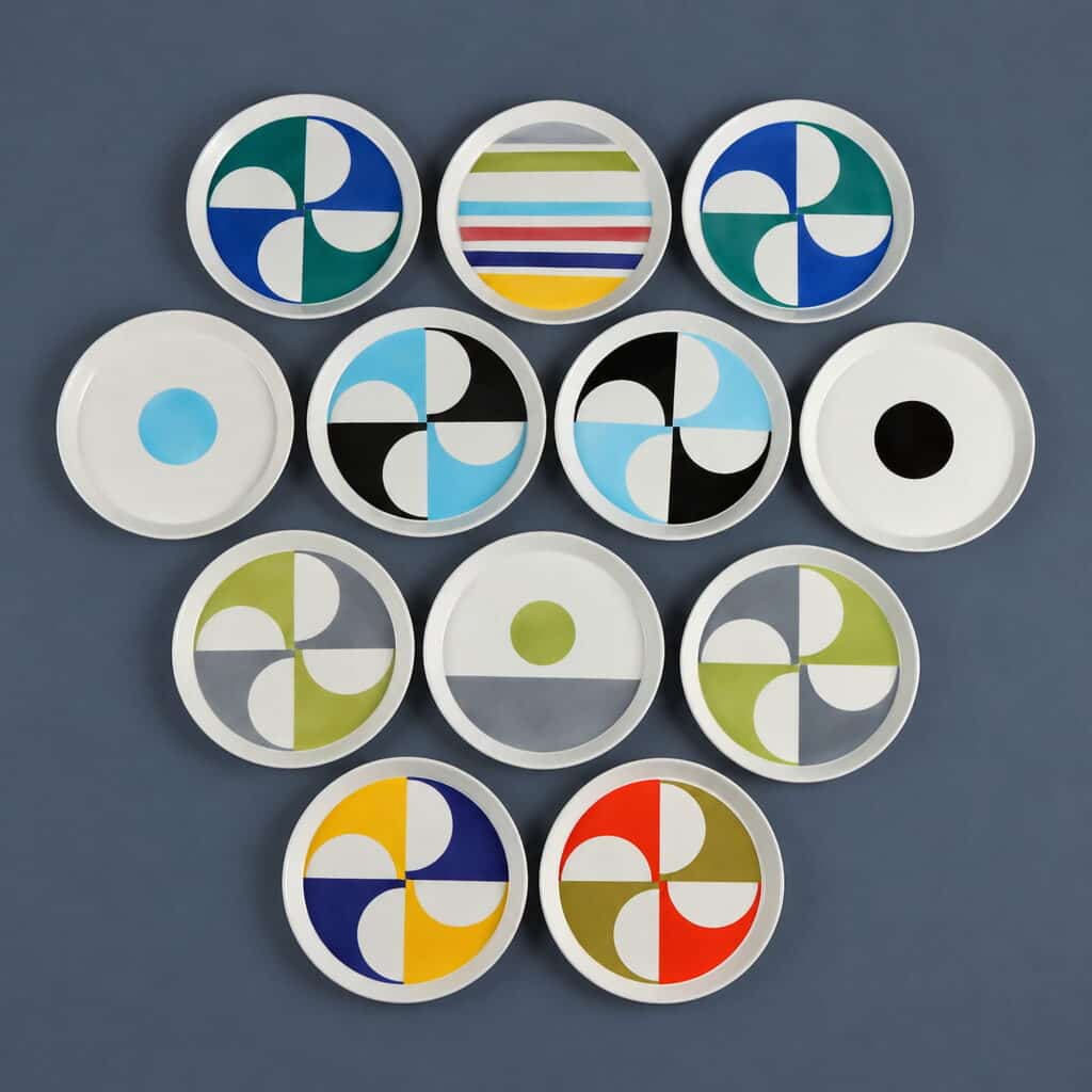 Set of Twelve Plates 'Fantasia Italiana' Series by Gio Ponti